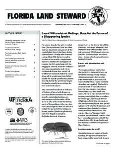 Gainesville /  Florida / Land management / Agriculture / Tree diseases / Laurel wilt / Xyleborus glabratus / Institute of Food and Agricultural Sciences / Ambrosia beetle / Persea borbonia / Forestry / Curculionidae / Woodboring beetles