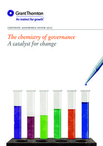 C O R P O R AT E G O V E R N A N C E R E V I E WThe chemistry of governance A catalyst for change  2012 highlights