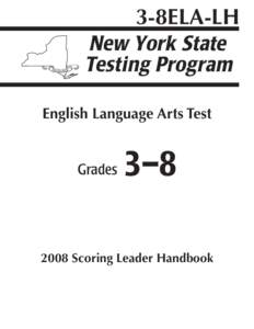 3-8ELA-LH  English Language Arts Test Grades