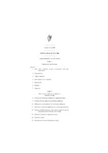 ———————— Number 25 of 2001 ———————— MENTAL HEALTH ACT, 2001 ———————— ARRANGEMENT OF SECTIONS