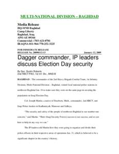 Microsoft Word - Dagger_commander,_IP_leaders_discuss_Election_Day_security.docx