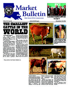 VOL. 97, No. 26  The Smallest Cattle in the  www.LDAF.la.gov