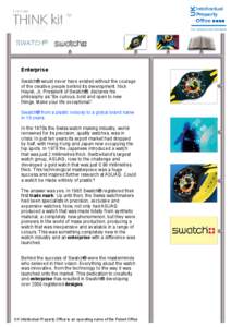 Swatch® Fun Scuba Watch Design Case Study
