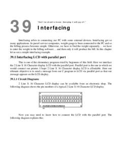 A to Z of C :: 39. Interfacing