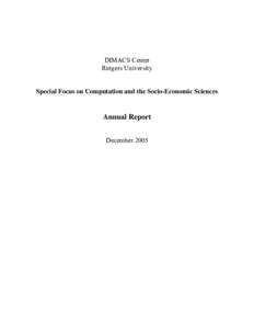 Medicine / Vijay Vazirani / Computer science / National Institutes of Health / Mathematics / Combinatorics / DIMACS