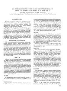 Lanthanide / Elastic properties of the elements / Carbonate minerals / Chemistry / Periodic table / Neutron activation analysis