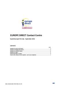 European Centre for Parliamentary Research and Documentation / European Union / Europe / European Network Against Racism