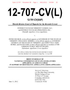 Vermont / United States District Court for the District of Vermont / Eastern United States / Entergy / Vermont Yankee Nuclear Power Plant / Vernon /  Vermont