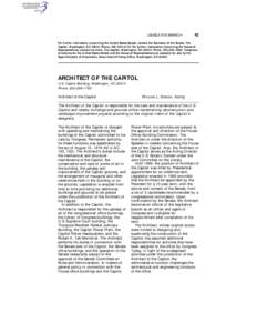 LEGISLATIVE BRANCH  43 For further information concerning the United States Senate, contact the Secretary of the Senate, The Capitol, Washington, DC[removed]Phone, 202–224–2115. For further information concerning the 