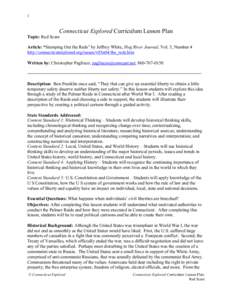 United States / Presidency of Woodrow Wilson / Scares / Anti-anarchism / Red Scare / Palmer Raids / Alexander Mitchell Palmer / Lesson plan / Palmer / Industrial Workers of the World / Anarchism in the United States / Politics of the United States