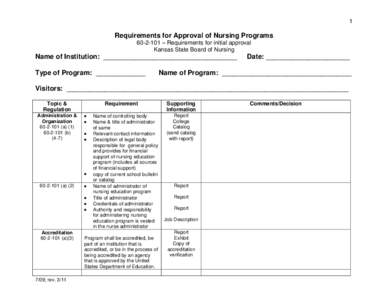 Microsoft Word - Requirements for Approval of Nursing Programs 3-11.doc