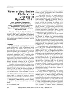 DISPATCHES  Reemerging Sudan Ebola Virus Disease in Uganda, 2011