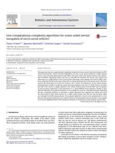 Robotics and Autonomous Systems–97  Contents lists available at ScienceDirect Robotics and Autonomous Systems journal homepage: www.elsevier.com/locate/robot