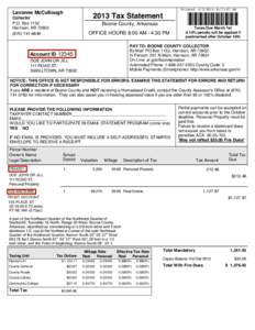 Printed[removed]:17:07 AM  Lavonne McCullough 2013 Tax Statement