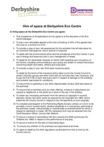 Eco Centre Exchange – how to become affiliated to Derbyshire Eco Centre