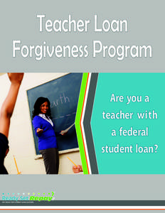 Teacher Loan Forgiveness Brochure