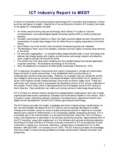 Computing / Information and communication technologies for development / Information and communications technology / Information and communication technologies in education / OpenForum Europe / Ministry of Communications and Information Technology / Information Technology Association of Canada / Communication / Information technology / Technology