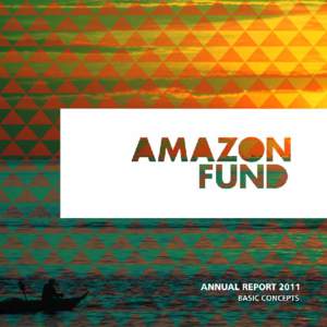 ACTIVITY REPORT 2011 BASIC CONCEPTS Dear Reader, The Amazon Fund is considered a pioneering initiative in financing efforts in Reducing Emissions from Deforestation and Degradation (REDD). Within this context, the acc