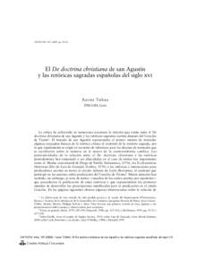 CRITICÓN, 107, 2009, pp[removed]El De doctrina christiana de san Agustín