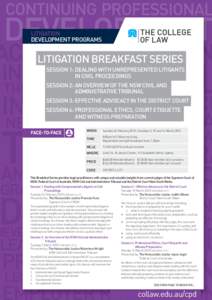 Litigation Breakfast Series.indd