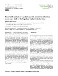 Hydrol. Earth Syst. Sci., 19, 839–853, 2015 www.hydrol-earth-syst-sci.netdoi:hess © Author(sCC Attribution 3.0 License.  Uncertainty analysis of a spatially explicit annual wa