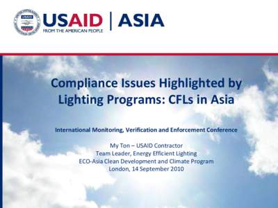 Energy Efficient Lighting - ECO-Asia 2010 Activities
