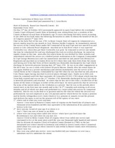 Southern Campaign American Revolution Pension Statements Pension Application of Henry Law: S31196 Transcribed and annotated by C. Leon Harris State of Kentucky Russel [sic: Russell] County Sct September Term 1833 On this