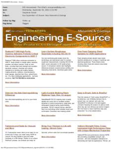 TECH BRIEFS eNewsletter - eSource