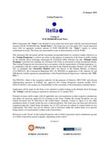 Listing Prospectus Itella Final_ID 24918_