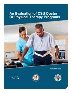 An Evaluation of CSU Doctor Of Physical Therapy Programs JANUARY 2015  2