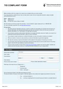 Microsoft Word - 9563_TIO_ConsumerComplaint Form_Mar14_3.docx