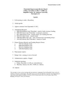 Watershed Improvement Review Board