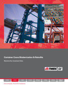 Container Crane Modernization & Retrofits Maximize Your Investment Value