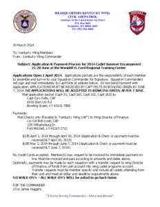 Microsoft Word[removed]Cadet Encampment Instructions e-Mailed 28MAR2014.doc