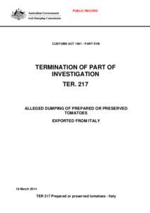 Microsoft Word - Termination Report 217 FINAL