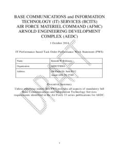 Critical infrastructure protection / NetOps / Military communications / Grid computing / SRA International / National security / Tennessee / Arnold Air Force Base