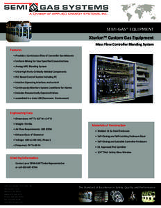 Xturion™ Custom Mass Flow Controller Blending System- SGS Brochure