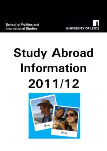 School of Politics and International Studies Study Abroad Information