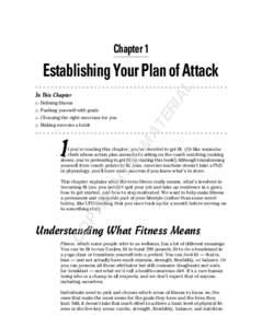 Chapter 1  AL Establishing Your Plan of Attack In This Chapter