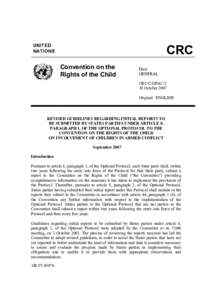 UNITED  NATIONS  CRC  Convention on the  Rights of the Child 