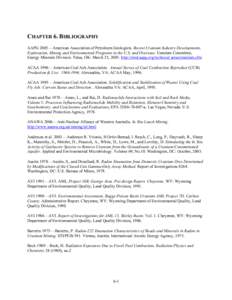 Technologically Enhanced Naturally Occuring Radiactive Materials From Uranium Mining -- Volume 1: Mining and Reclamation Background