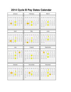 Microsoft Word[removed]Pay Dates Calendar Cycle B.docx