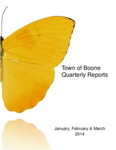 Town of Boone Quarterly Reports