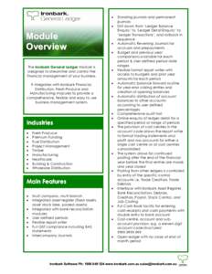 Microsoft Word - Module Overview General Ledger 2PG[removed]doc