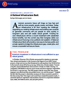 A National Infrastructure Bank