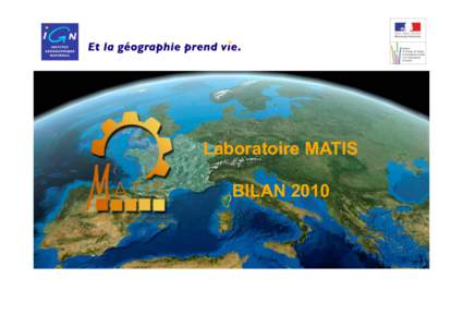 Laboratoire MATIS BILAN[removed]  JR2011 MATIS 