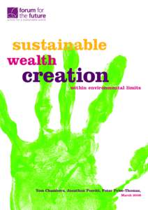 sustainable wealth creation  within environmental limits