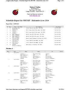 http://www.donivans.com/leagues/NRTHN-schedule-report.html