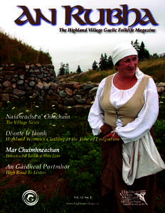 An Rubha The Highland Village Gaelic Folklife Magazine Naidheachd a’ Chlachain The Village News