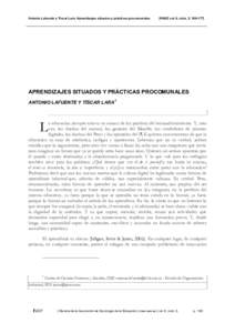 Antonio Lafuente y Tíscar Lara: Aprendizajes situados y prácticas procomunales.  [RASE vol. 6, núm. 2: APRENDIZAJES SITUADOS Y PRÁCTICAS PROCOMUNALES ANTONIO LAFUENTE Y TÍSCAR LARA1